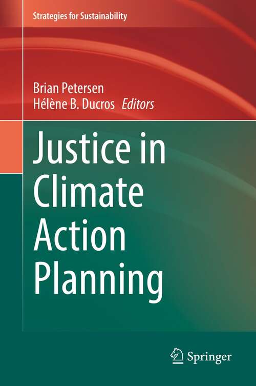 Justice in Climate Action Planning (Strategies for Sustainability)