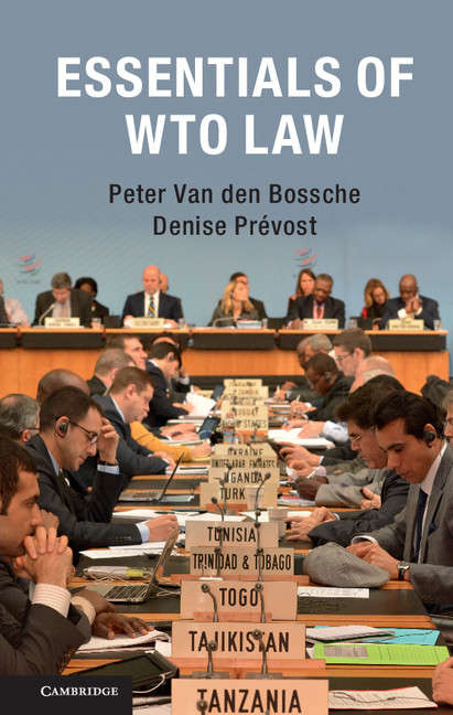 Book cover of Essentials of WTO Law