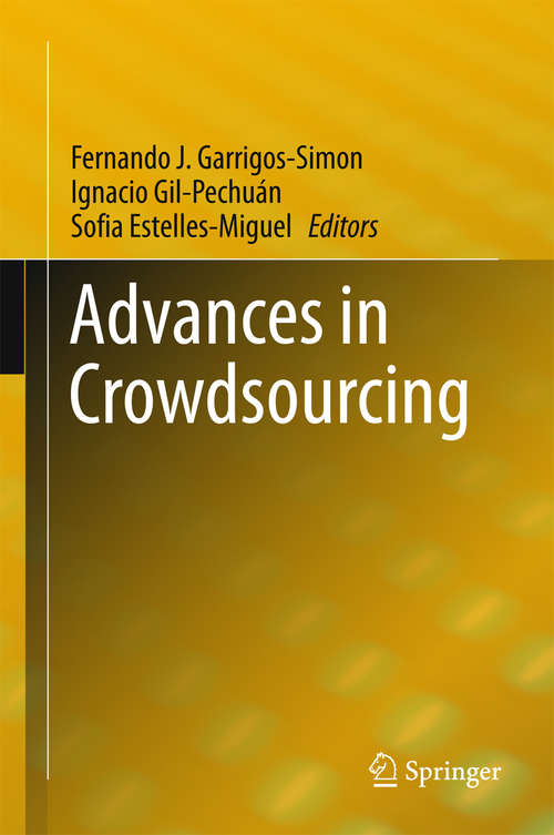 Book cover of Advances in Crowdsourcing