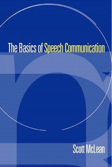 Book cover of The Basics of Speech Communication