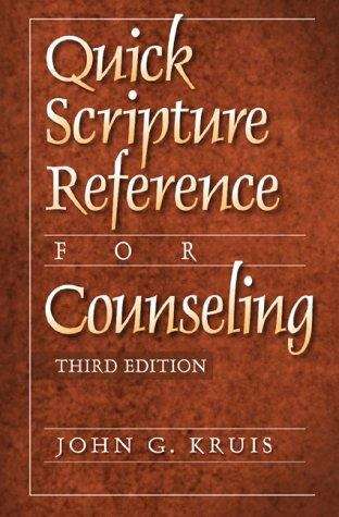 Book cover of Quick Scripture Reference for Counseling