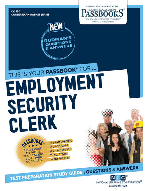 Book cover of Employment Security Clerk: Passbooks Study Guide (Career Examination Series)
