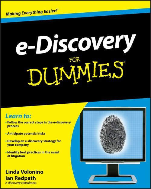 Book cover of E-Discovery for Dummies