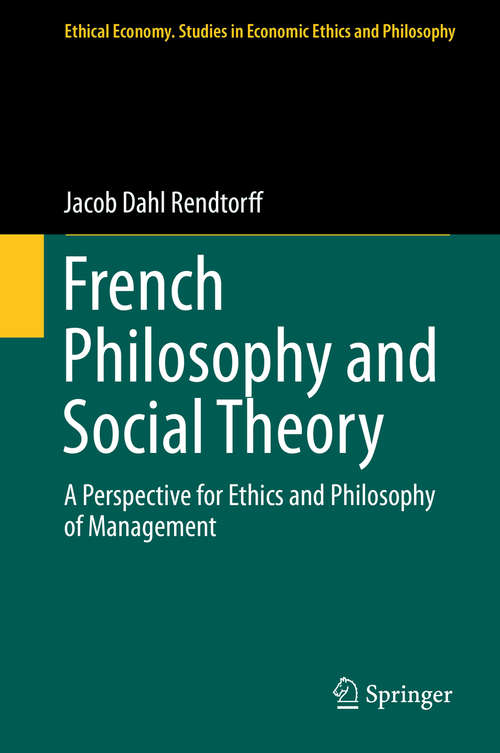 Book cover of French Philosophy and Social Theory