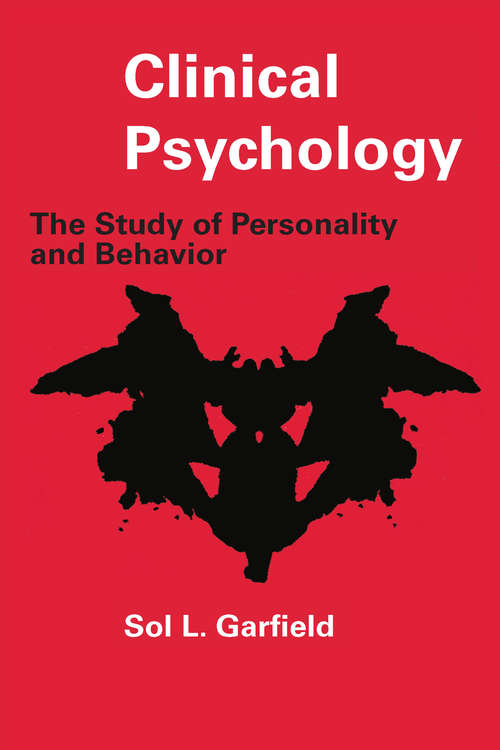 Book cover of Clinical Psychology: The Study of Personality and Behavior