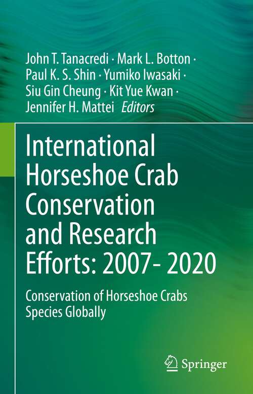 International Horseshoe Crab Conservation and Research Efforts: Conservation of Horseshoe Crabs Species Globally