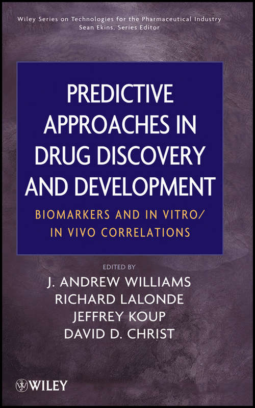 Book cover of Predictive approaches in drug discovery and development : biomarkers and in vitro/in vivo correlations