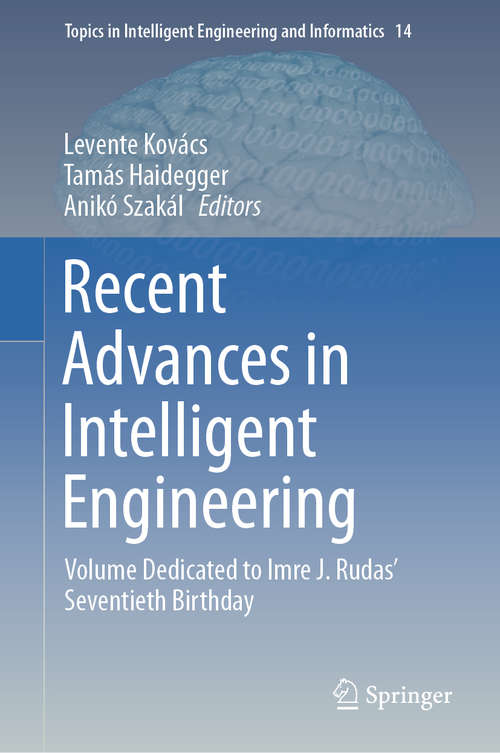 Book cover of Recent Advances in Intelligent Engineering