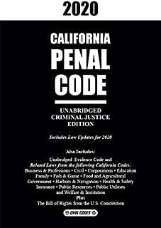 Book cover of 2020 California Penal Code