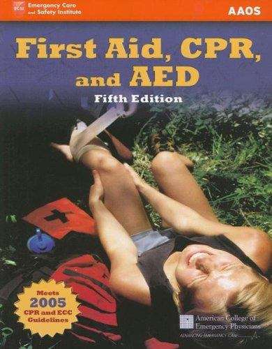 Book cover of First Aid, CPR, and AED (5th edition)