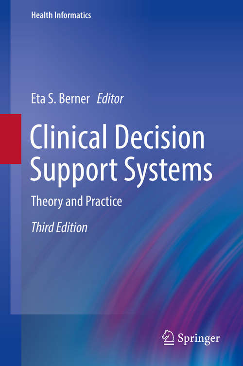 Book cover of Clinical Decision Support Systems