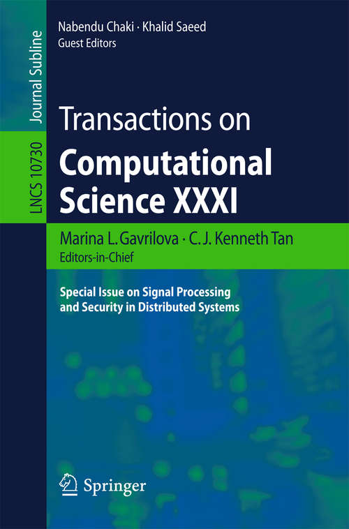 Transactions on Computational Science XXXI