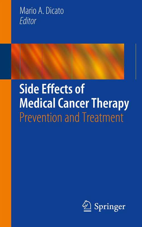 Book cover of Side Effects of Medical Cancer Therapy