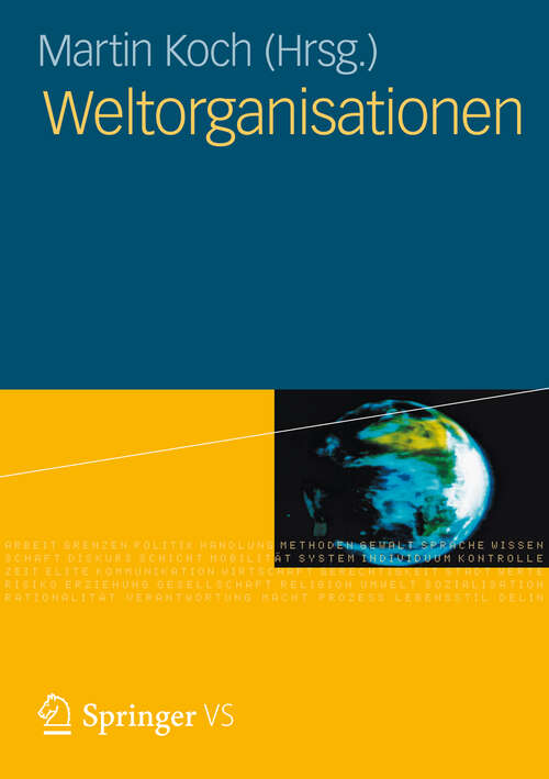 Book cover of Weltorganisationen