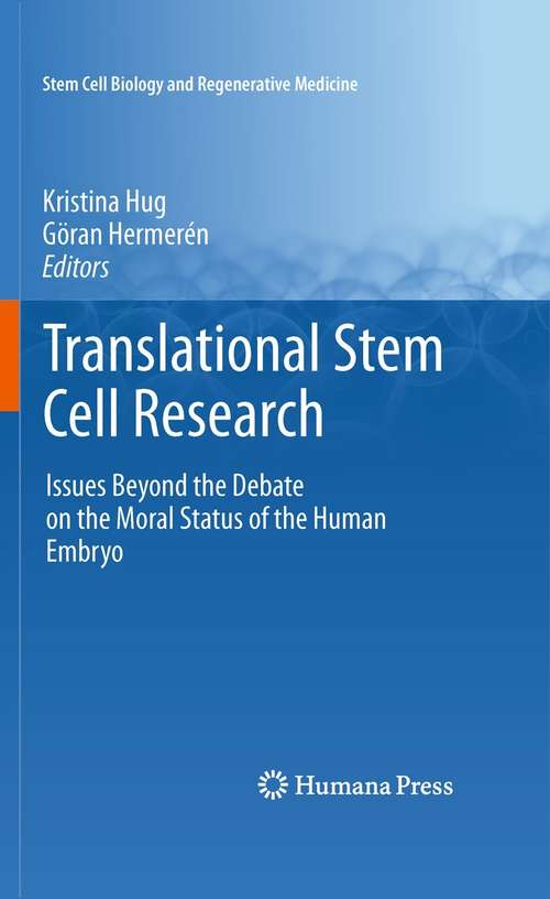 Book cover of Translational Stem Cell Research