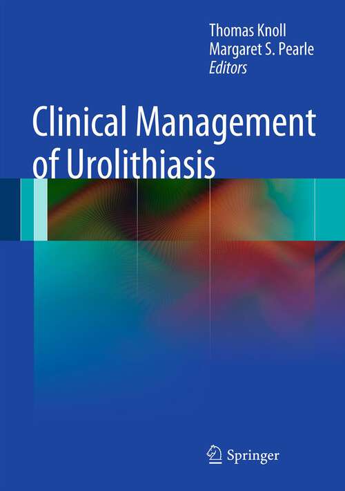 Book cover of Clinical Management of Urolithiasis