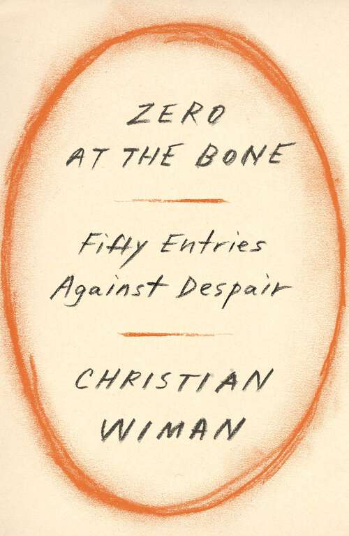 Book cover of Zero at the Bone: Fifty Entries Against Despair