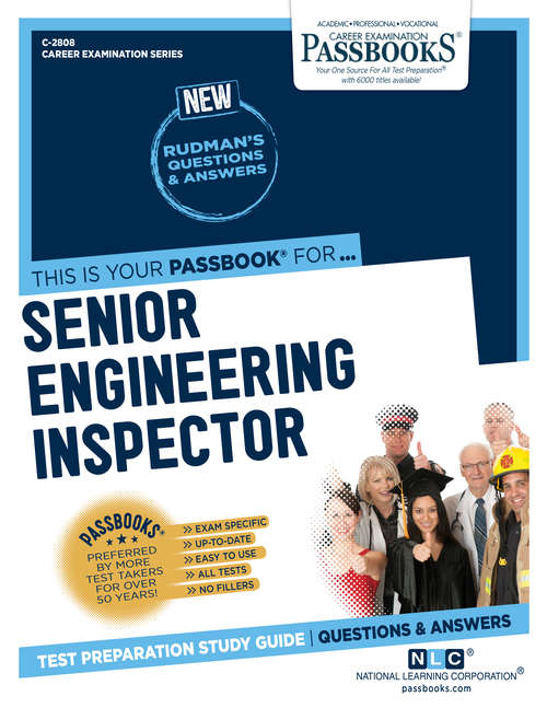 Book cover of Senior Engineering Inspector: Passbooks Study Guide (Career Examination Series)