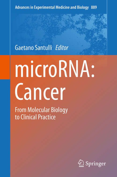 Book cover of microRNA: Cancer
