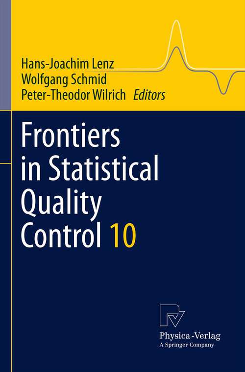 Book cover of Frontiers in Statistical Quality Control 10