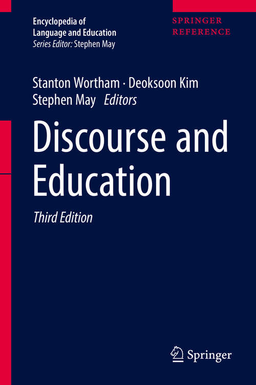 Book cover of Discourse and Education