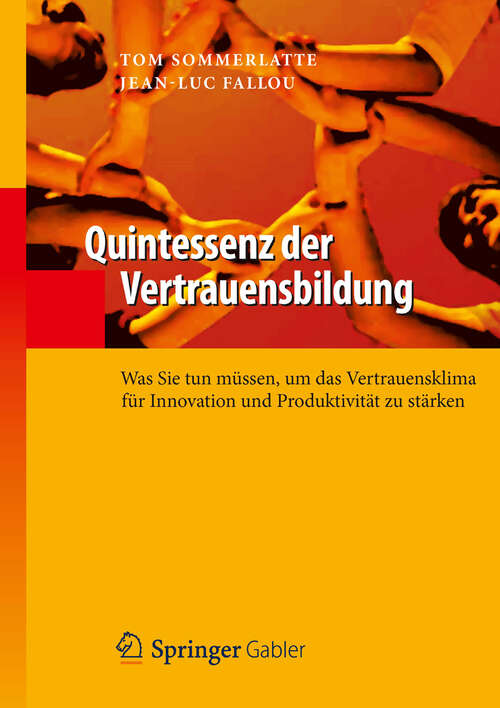Book cover of Quintessenz der Vertrauensbildung