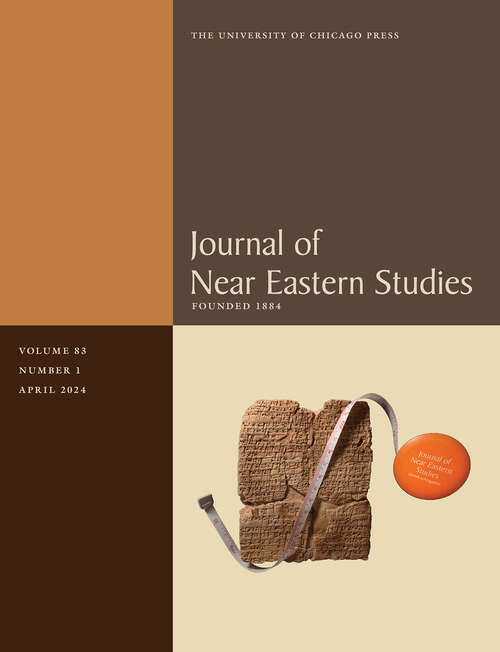 Book cover of Journal of Near Eastern Studies, volume 83 number 1 (April 2024)