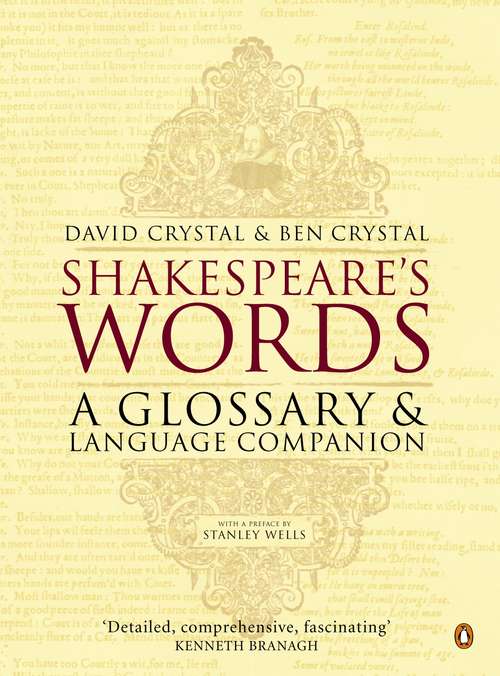 Book cover of Shakespeare's Words: A Glossary and Language Companion (Canto Classics Ser.)