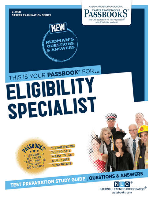 Book cover of Eligibility Specialist: Passbooks Study Guide (Career Examination Series)