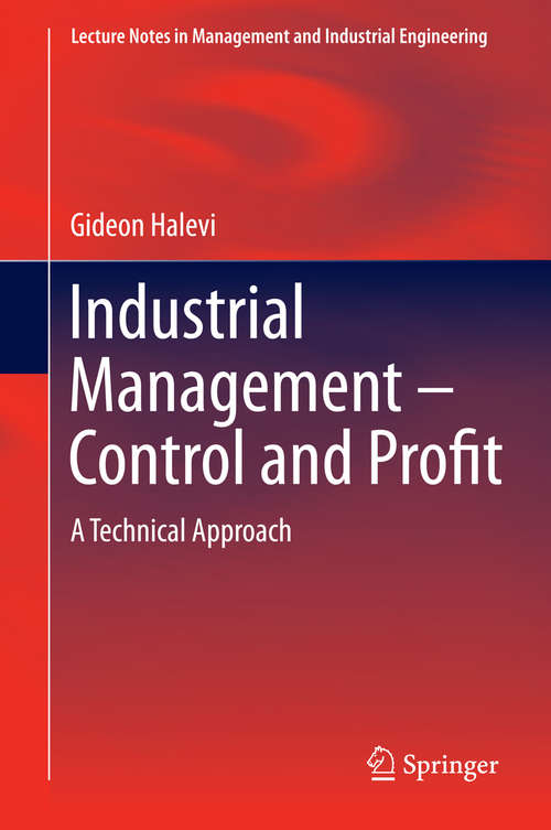 Book cover of Industrial Management- Control and Profit