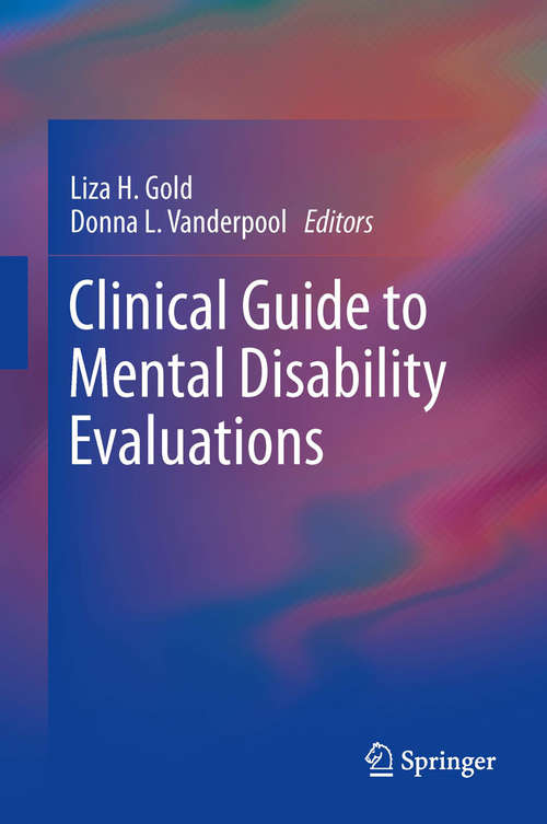Book cover of Clinical Guide to Mental Disability Evaluations