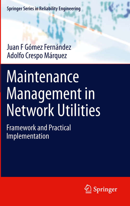 Book cover of Maintenance Management in Network Utilities