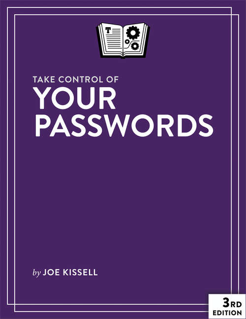 Book cover of Take Control of Your Passwords (3.0)