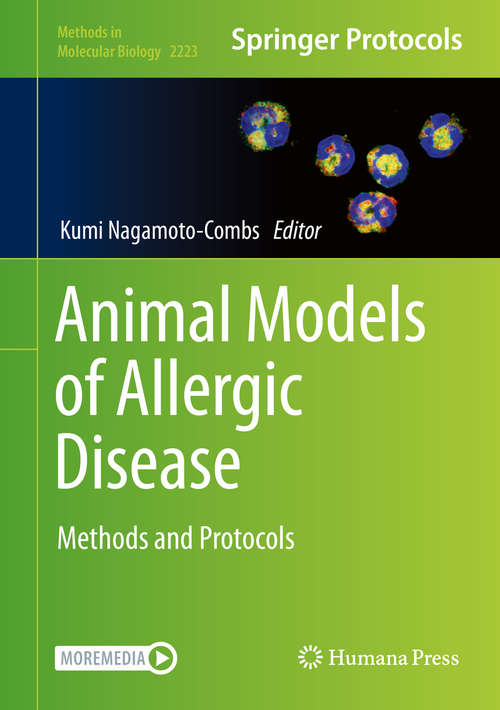 Book cover of Animal Models of Allergic Disease: Methods and Protocols (1st ed. 2021) (Methods in Molecular Biology #2223)