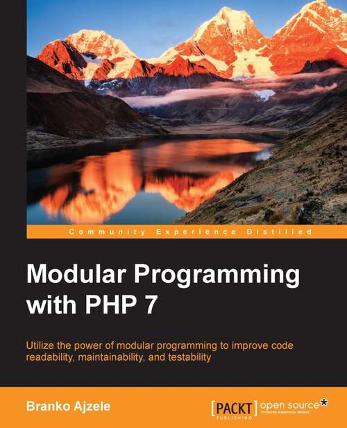 Book cover of Modular Programming with PHP 7