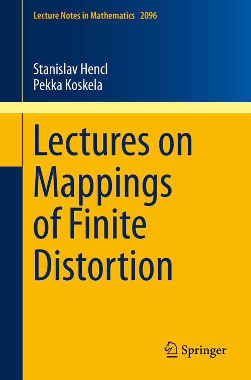 Book cover of Lectures on Mappings of Finite Distortion