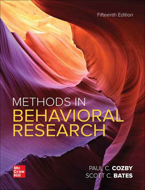 Cover image of Methods In Behavioral Research