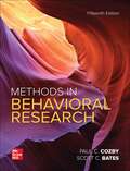 Methods In Behavioral Research