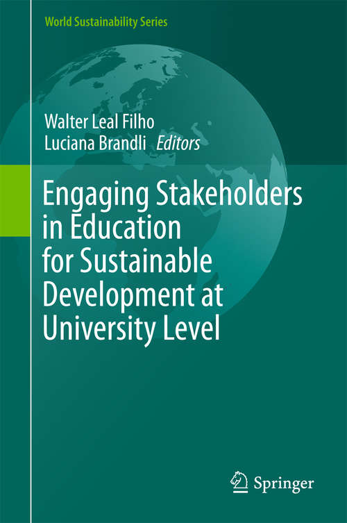 Book cover of Engaging Stakeholders in Education for Sustainable Development at University Level