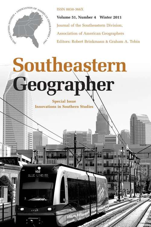 Southeastern Geographer, Volume 51, #4 (Winter #2011)