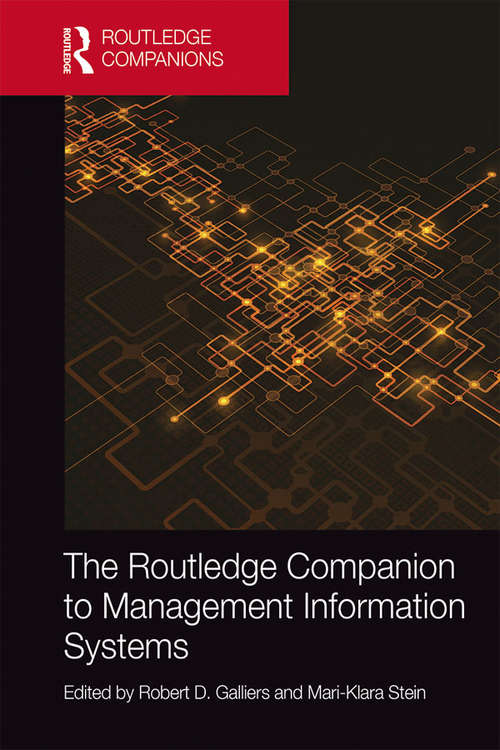 Book cover of The Routledge Companion to Management Information Systems (Routledge Companions in Business, Management and Accounting)