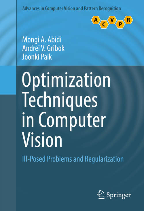 Book cover of Optimization Techniques in Computer Vision