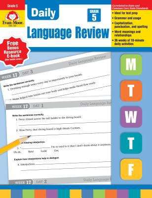 Book cover of Daily Language Review (Grade #5)