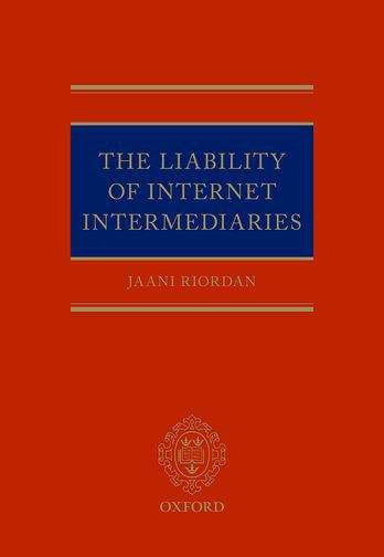 Book cover of The Liability of Internet Intermediaries