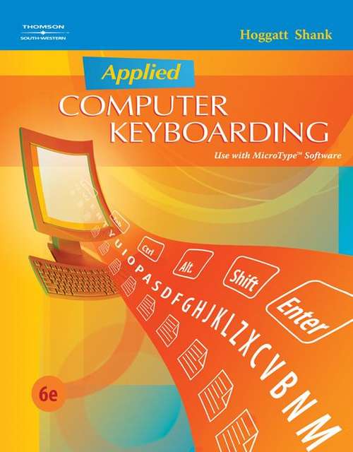 Book cover of Applied Computer Keyboarding: Use with MicroType Software
