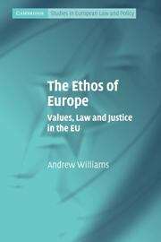 Book cover of The Ethos of Europe