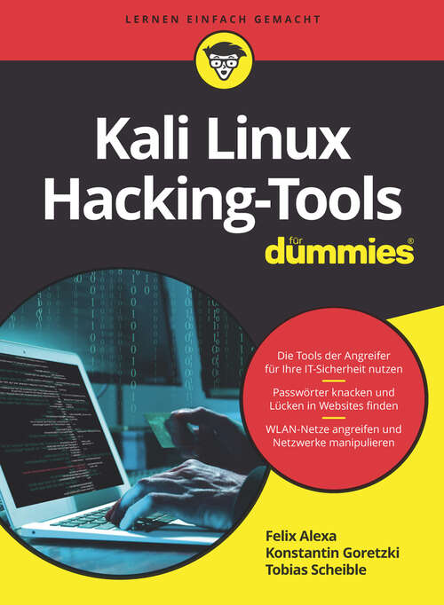 Book cover of Kali Linux Hacking-Tools für Dummies (Für Dummies)