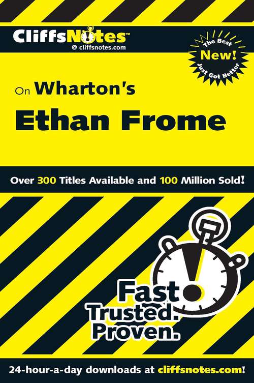 Book cover of CliffsNotes on Wharton's Ethan Frome