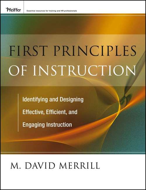 Book cover of First Principles of Instruction