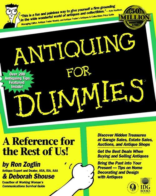 Book cover of Antiquing For Dummies (For Dummies Ser.)
